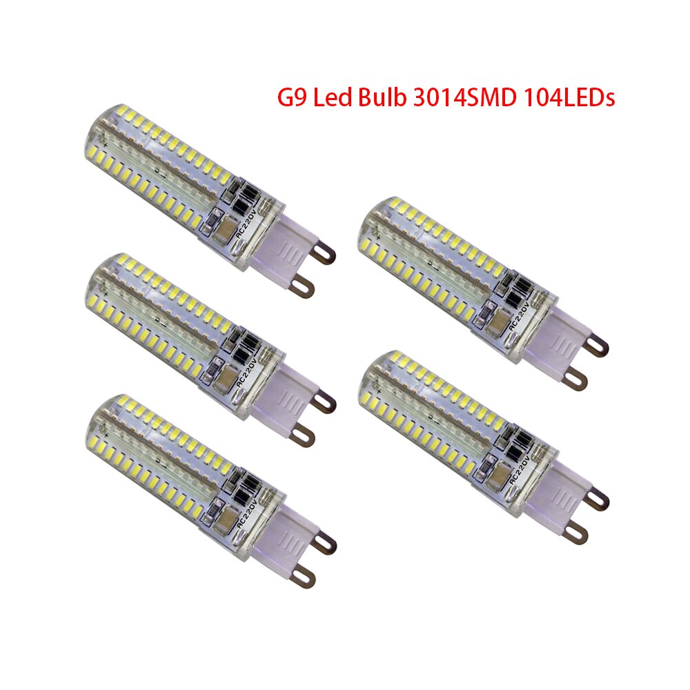 

5 шт. LED лампа Velainwom G9 12 Вт теплый белый