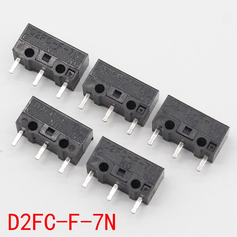 

5 шт., микропереключатель мыши ELEABC D2FC-F-7N
