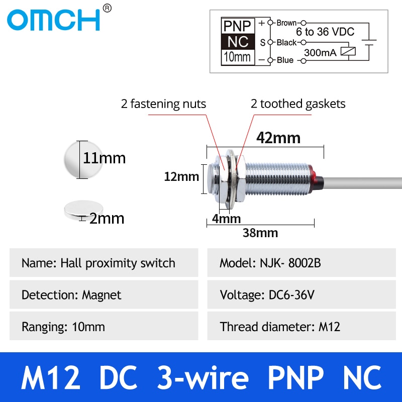

Индуктивный датчик приближения OMCH NJK-5002
