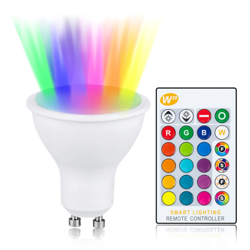 

10 Вт GU10 Светодиодная Лампа RGB 16 Цветов С Дистанционным Управлением Умный Светодиодный Прожектор Для Спальни, Гостиной
