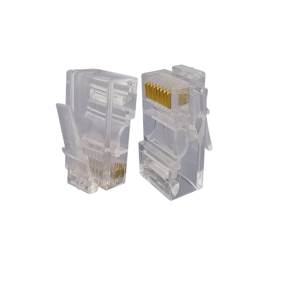 

20 шт. RJ45 8-контактный разъем с кристаллической головкой Rj-45 8P8C сетевой кабель CAT5 LAN Ethernet кабельные вилки