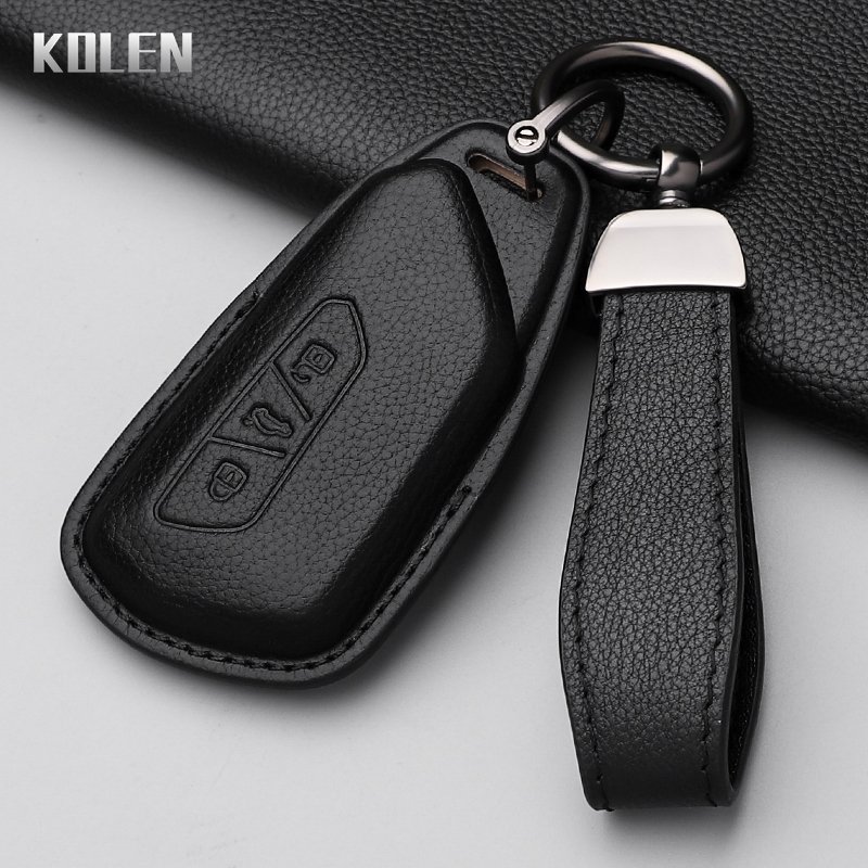 

Кожаный чехол для ключа VW Volkswagen Golf 8 2020 Skoda Octavia A8 2021 SEAT Leon MK4