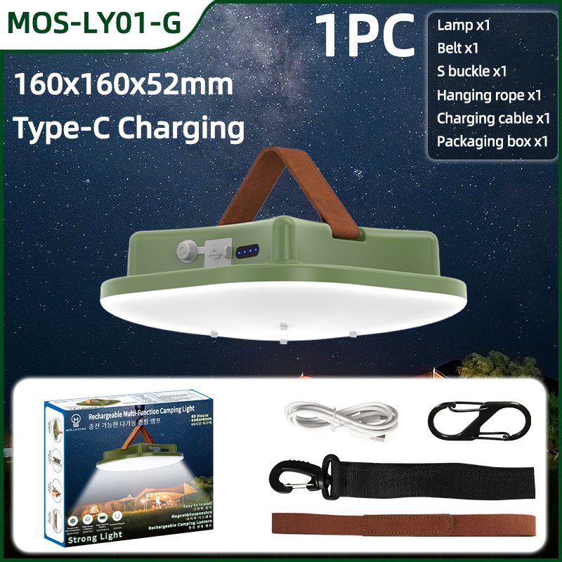 

MOSLIGHTING Перезаряжаемый Светодиодный Фонарь С Магнитным Зумом Для Кемпинга Портативный Подвесной Светильник Для Палатки На...