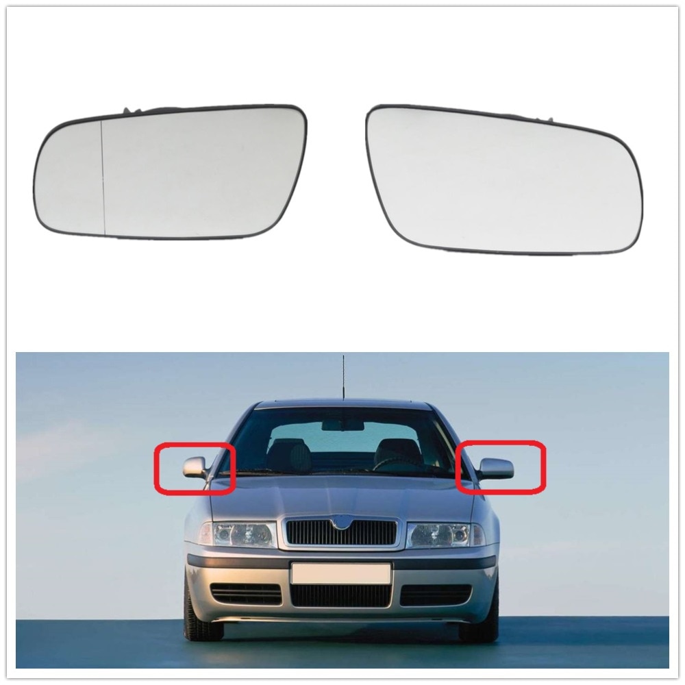 

Зеркало с подогревом для Skoda Octavia A4 MK1 1997 1998 1999 2000 2001 2002 2003 2004 2005 2006 2007 2008 2009 2010 2011 2 шт.