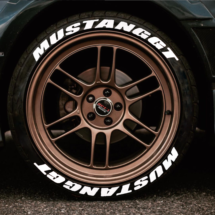 

MUSTANG GT наклейка с надписью для шин 3D водонепроницаемые украшения для колес персонализированные DIY буквы для шин универсальные для шин 14-22 дюймов
