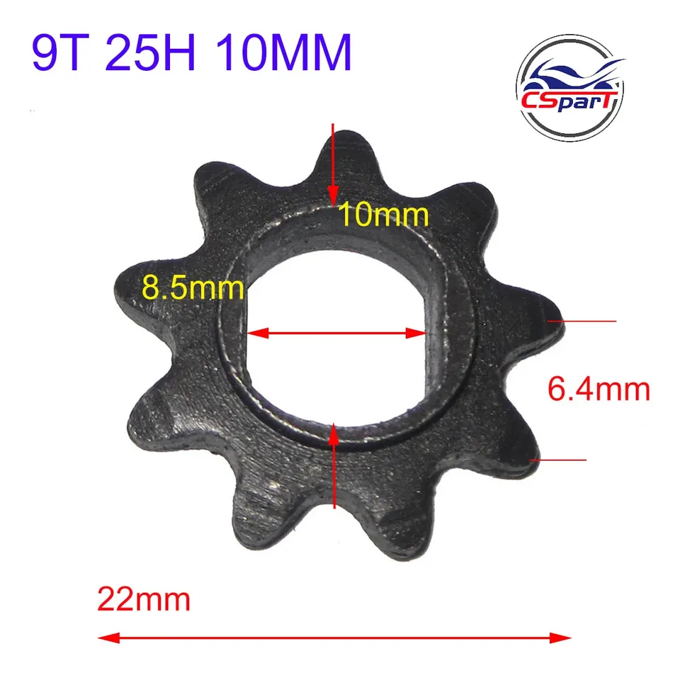 

9 10 11 12 13 14 15 Зуб 9T 10T 11T 12T 13T 14T 15T 25H Овальная 10MM Бритва EVO IZIP Зубчатая звездочка 500 Вт 800 Вт 1000 Вт Мотор скутера