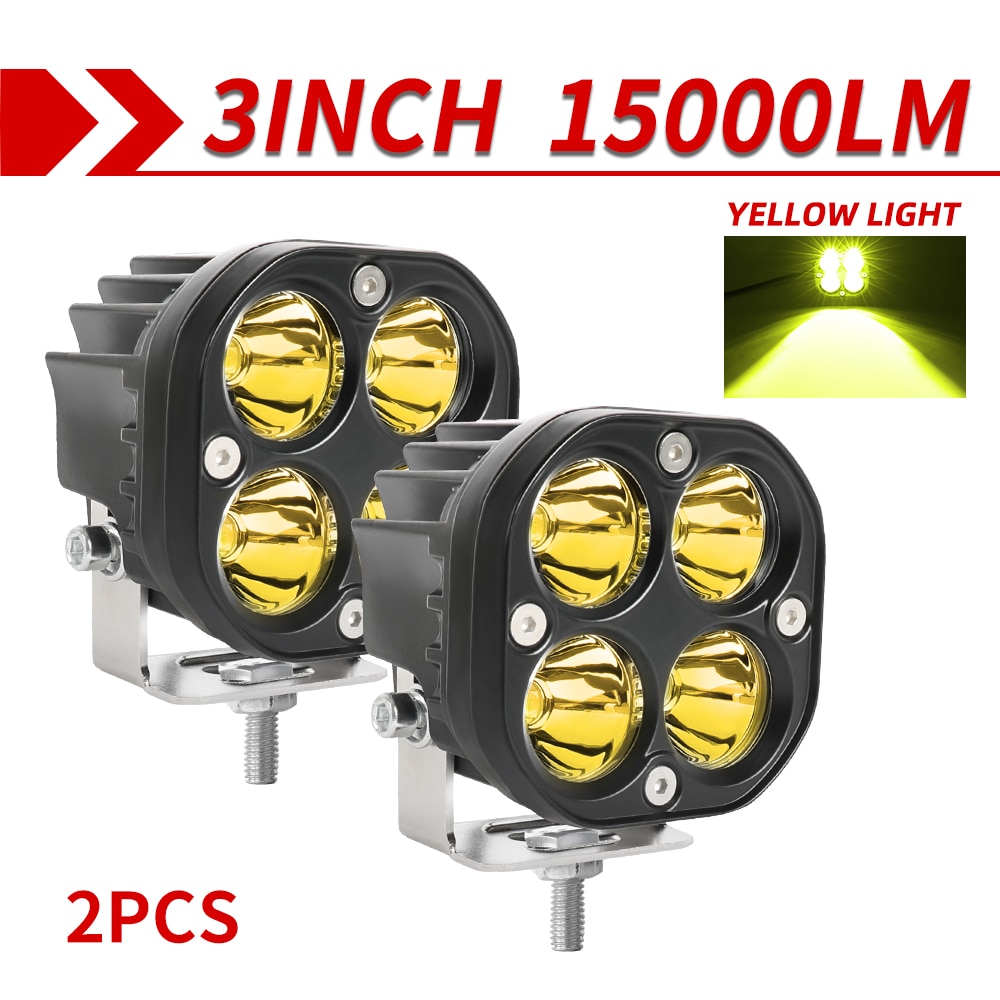 

CO LIGHT 3-дюймовый Светодиодный Рабочий Фонарь 12 В 24 В Для Бездорожья 4X4 4WD Противотуманные Фары Грузовик Автомобиля Мот...
