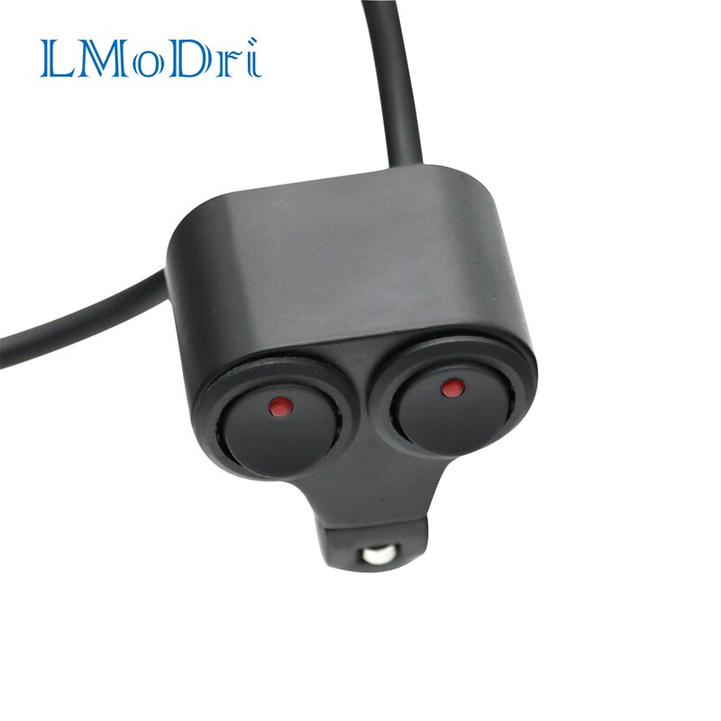 

LMoDri 22 мм мотоциклетная модель с креплением, переключатель, Передний фонарь, стоп-туман, ВКЛ./ВЫКЛ., алюминиевый сплав, со световым индикатором