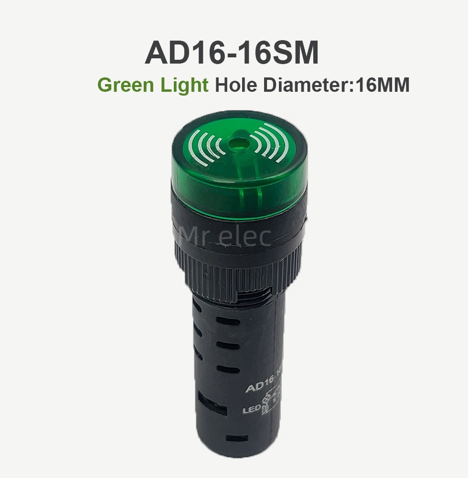 

AD16-16SM 12 В 24 В 220 В 16 мм звуковой и световой мигающий зуммер AD16-16SM