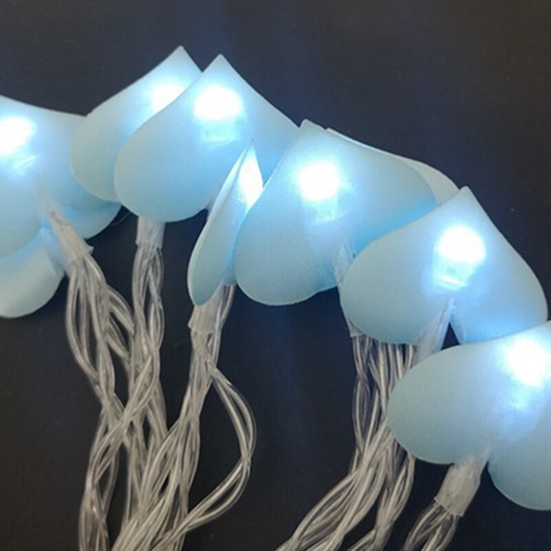 

Светодиодная гирлянда сердце 10/20 LED розовый пластик