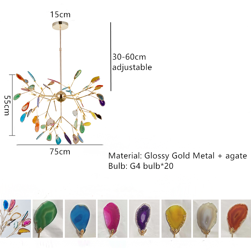 

HomeLover Агатовая люстра LED