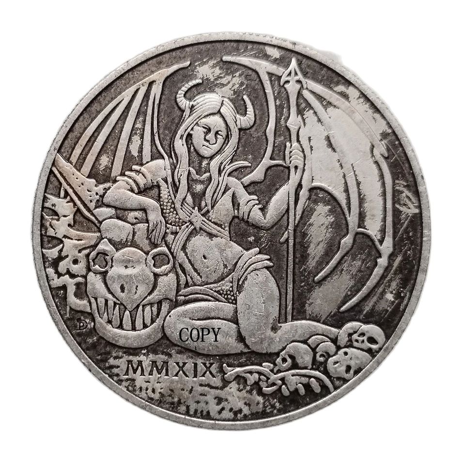 

Посеребренная копия монеты Morgan Dollar