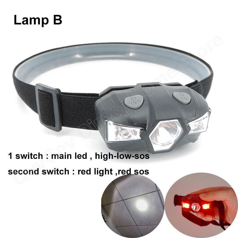 

Налобный фонарь QvvCev 3 LED красный