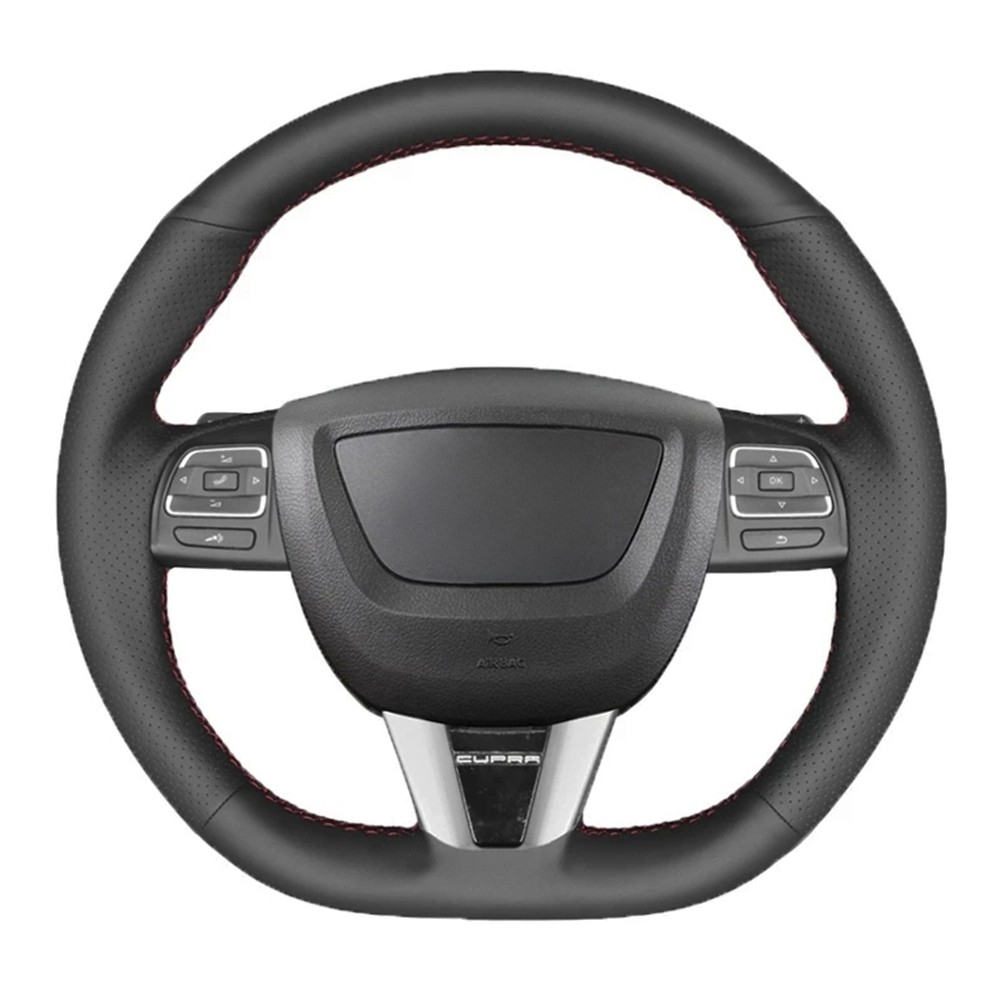 

Мягкая черная искусственная кожа брикет для Seat Leon Altea Leon Cupra 2008-2012 Толедо 2012-2014 Alhambra 2010