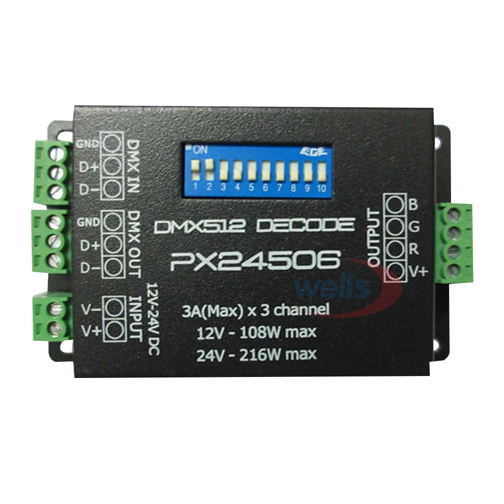 

RGB контроллер YJBCo PX24506 DMX 512