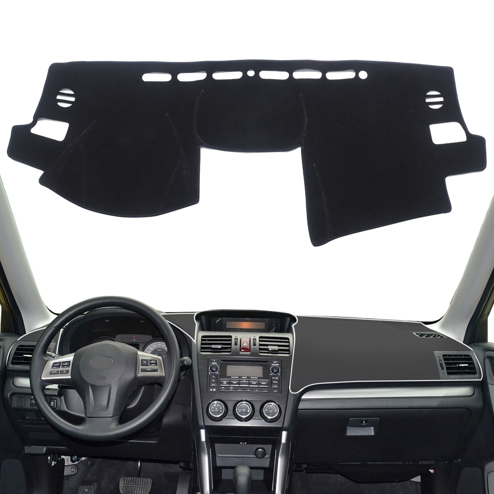 

Накладка на приборную панель для Subaru Impreza XV WRX 2012-2016 для Forester SJ 2014-2018 Коврик для приборной панели Dashmat Нескользящий ковер