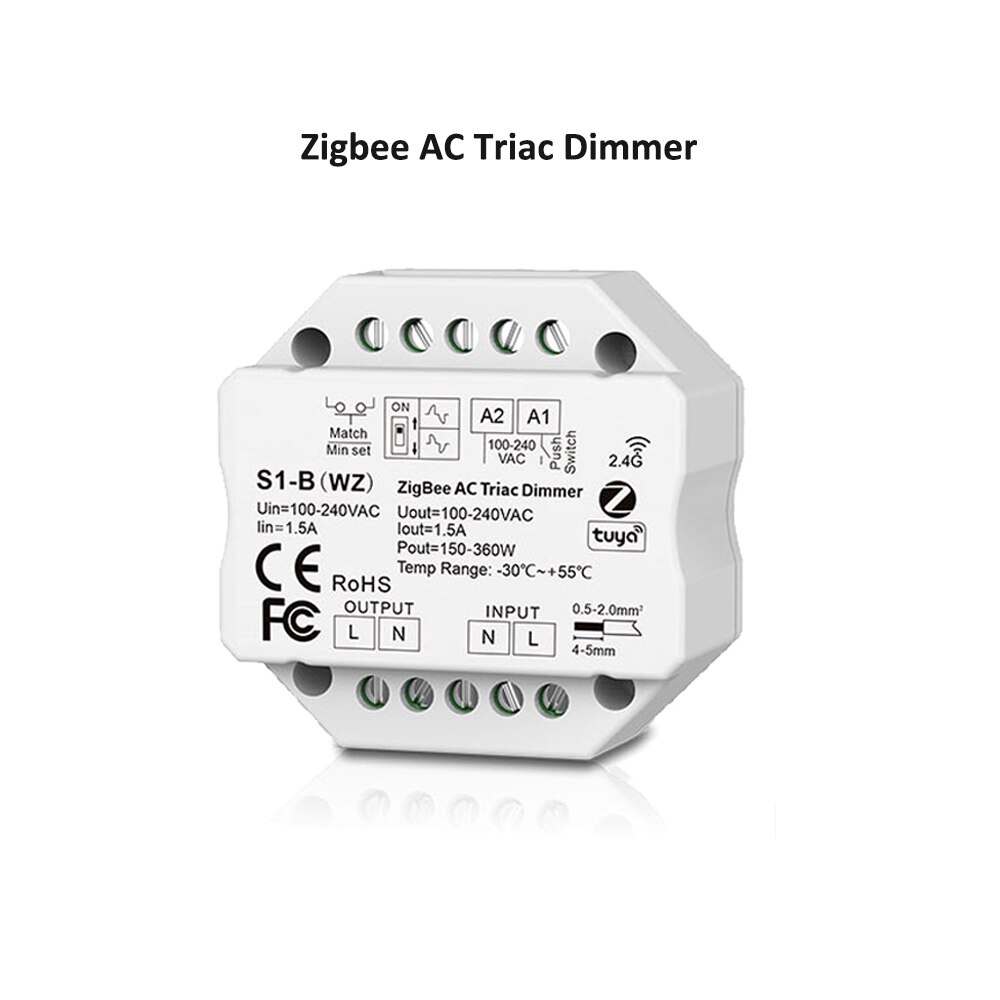 

Tuya Smart Life WiFi Zigbee RF AC Диммер для LED ламп