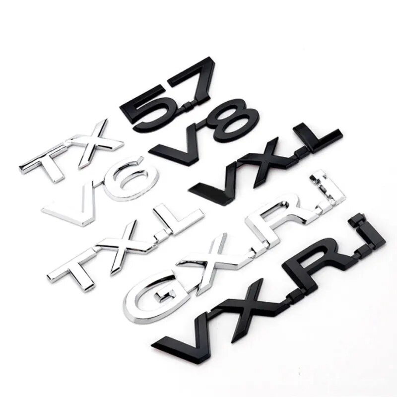 

Автомобильные наклейки VXS TX GXRi VXRi VX с буквенным принтом для Toyota Domineer TXL Land Cruiser LAND FREE VXR GXR VXL V8 V6 5,7, наклейки на задний багажник