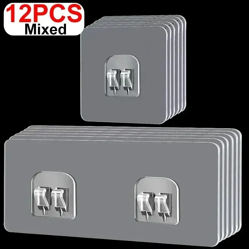 

Прозрачные самоклеящиеся крючки ABS 2 кг