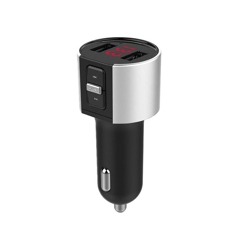 

Автомобильный FM-передатчик, беспроводной Bluetooth 5,0, MP3-плеер, AUX-радиоадаптер, двойное USB-зарядное устройство, автомобильные комплекты громкой связи