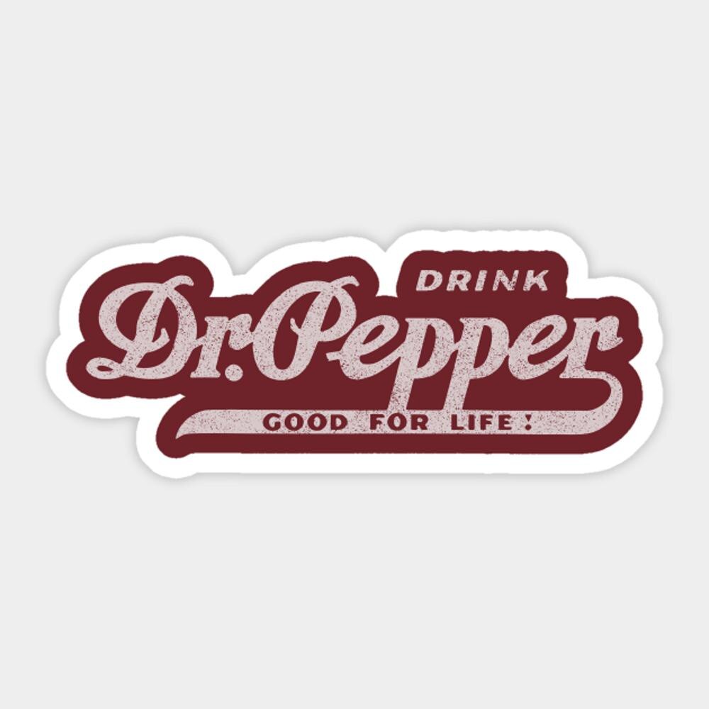 

Винтажная наклейка Dr Pepper