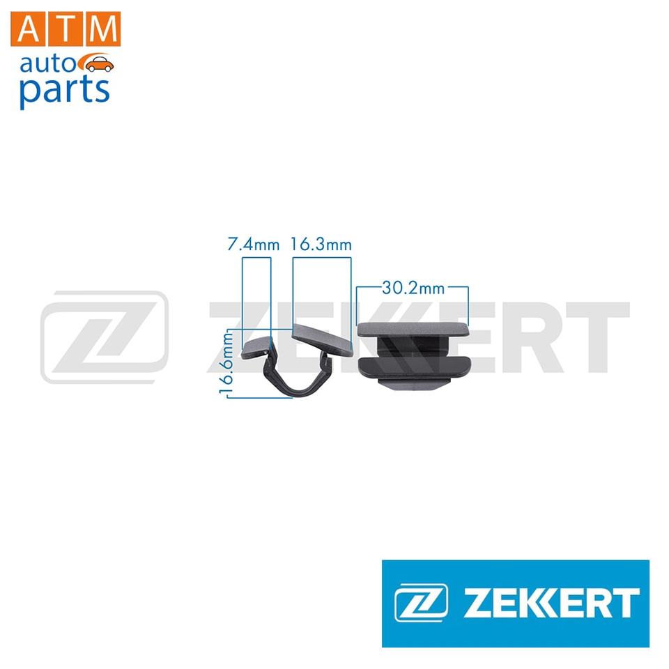 

Клипса автомобильная крепёжная Ford be-3705 10 шт. Zekkert be-3705 OEM W709688S300