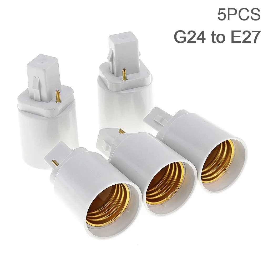

Металлический переходник цоколя G24 на E27