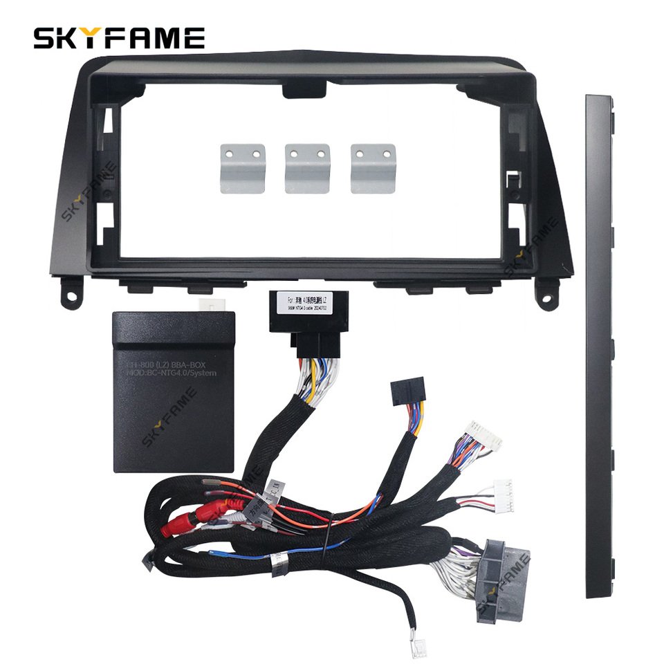

SKYFAME автомобильная рамка, лицевой адаптер Canbus Box, Android радиоприемник, монтажная панель, комплект для Benz C Class C180 C200 W204 S204