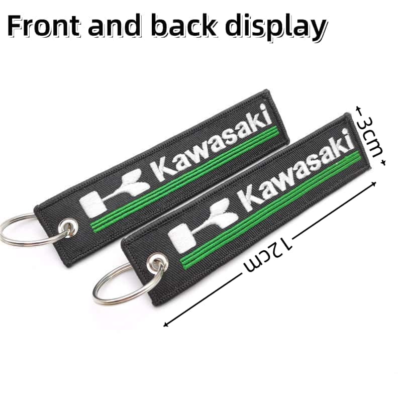 

Подходит для подвески для ключей мотоцикла Kawasaki, брелка с текстильной вышивкой, брелка с короткой тканевой полоской.
