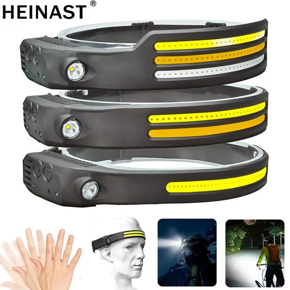 

Налобный фонарь Heinast USB, XPE+COB
