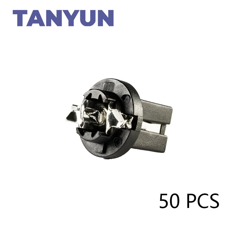 

Сигнальная лампа TANYUN B8.5D Поворотная розетка Панель приборов Патрон патрона лампы Цоколь PC74 B8.5D Цоколь черной автомобильной лампы