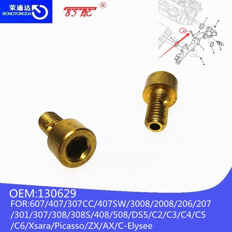 

Двигатель дренажный болт OEM130629, Размер 6*100-18 мм для Peugeot607/407/307CC/407SW/3008/2008/206/207/301/307/308S/308 CitroenC4