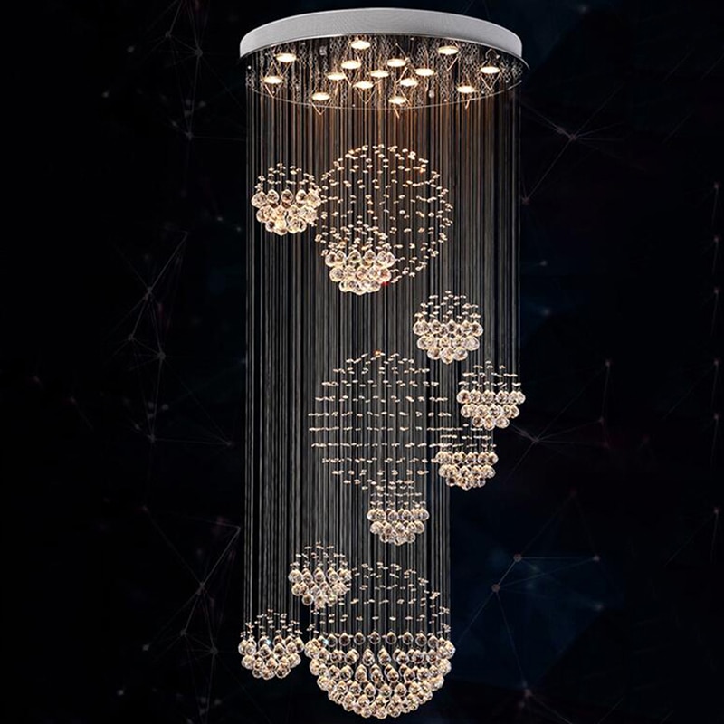 

Люстра Mercure M-0718b хрустальная серебристого цвета