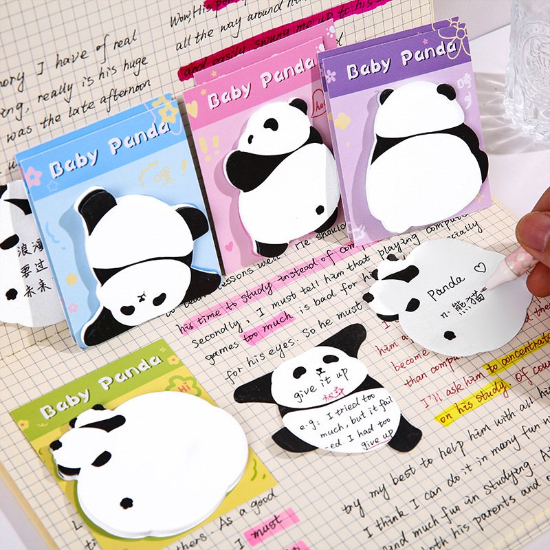 

4 Комплекта Самоклеящиеся Блокноты Kawaii Panda