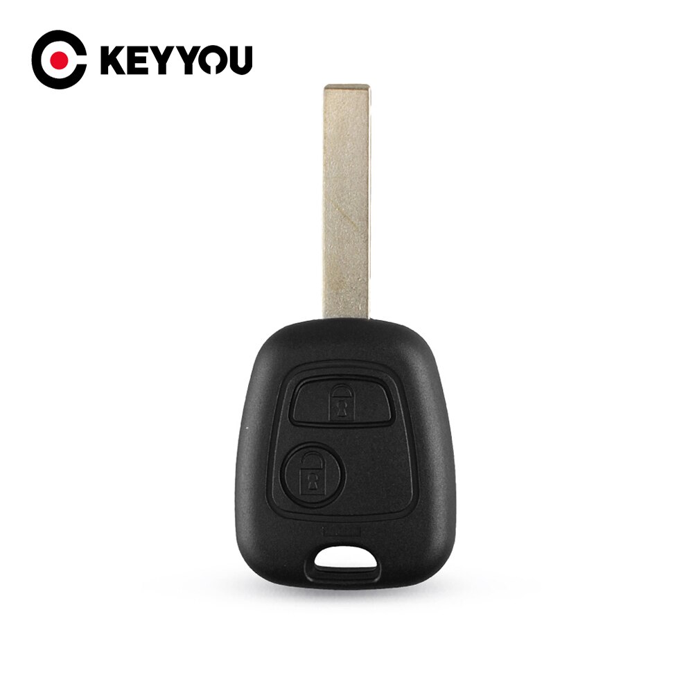 

Запасной ключ KEYYOU, 2 кнопки, корпус ключа для Peugeot, 307, чехол для дистанционного ключа от машины с лезвием HU83
