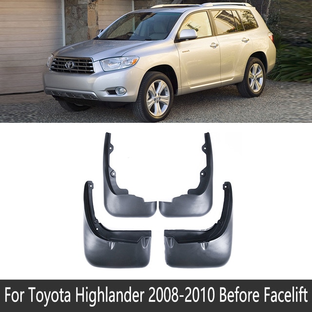 

Брызговики для Toyota Highlander Kluger XU40 2008 ~ 2013, брызговики, брызговики, защитные накладки, автомобильные аксессуары 2009 2010 2011