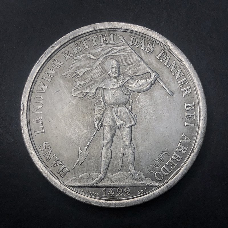

Медная памятная монета XMSJ 1869 Швейцарский фестиваль стрельбы 5 франков