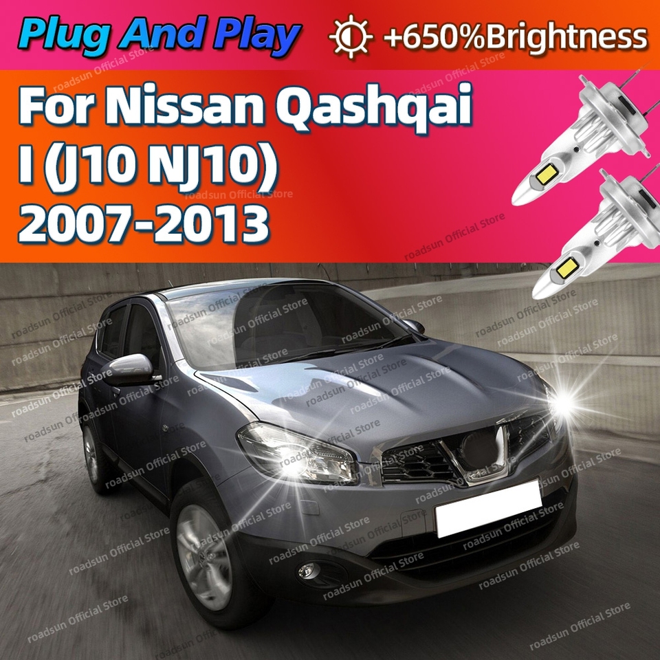 

2/4 шт. мощные чипы фар, светодиодные лампы 160 Вт для Nissan QASHQAI I J10 NJ10 2007 2008 2009 2010 2011 2012 2013