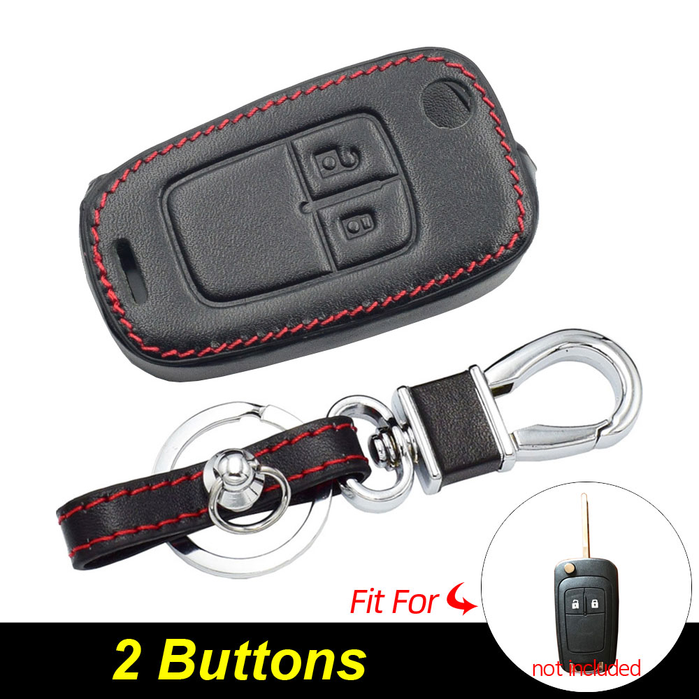 

Кожаный чехол для автомобильных ключей, флип-чехол для Chevrolet Cruze Sonic Spark Trax Malibu Opel Vauxhall Mokka Buick Encore, с дистанционным управлением
