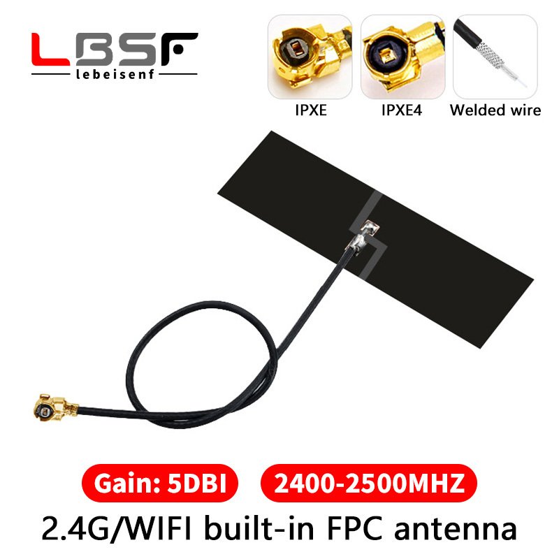 

Встроенная Wi-Fi антенна 2,4 ГГц, 2400-2500 МГц, модуль ZigBee, Bluetooth, всенаправленная антенна 5 дБи fpc с высоким коэффициентом усиления, 2 шт.