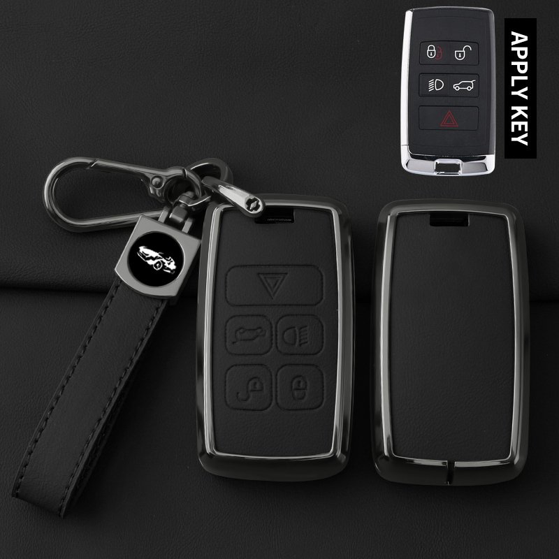 

Металлический Кожаный Чехол Для Ключей Для Land Rover Range Rover Evoque Discovery Sport Velar Jaguar XE XF E-Pace F-Pace - А...