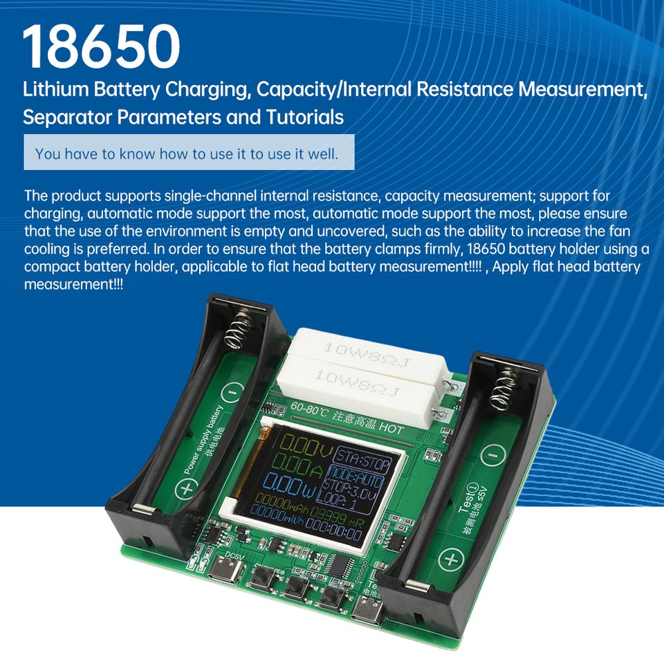

Gaqqee Тестер емкости аккумулятора 18650