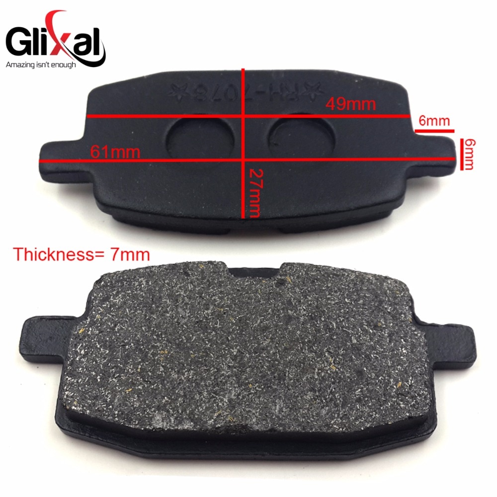 

Glixal универсальные дисковые Тормозные колодки для GY6 49cc 50cc 125cc 150cc китайский скутер мопед ATV картинг Байк