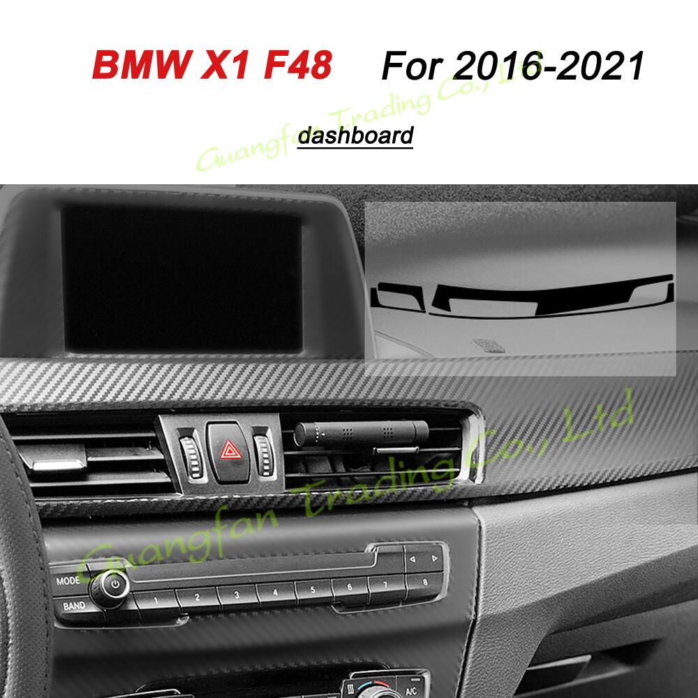 

Для BMW X1 F48 2016-2021 автомобильный Стайлинг 3D/5D углеродное волокно салон автомобиля центральная консоль изменение цвета молдинг наклейки наклейки