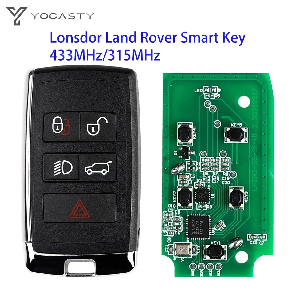 

Умный ключ yocпластика Lonsdor для Land Rover LR2 LR4 Jaguar F-Pace F-Type XE XF XJ 315 МГц/433 МГц Поддержка K518 2018 2019 2020
