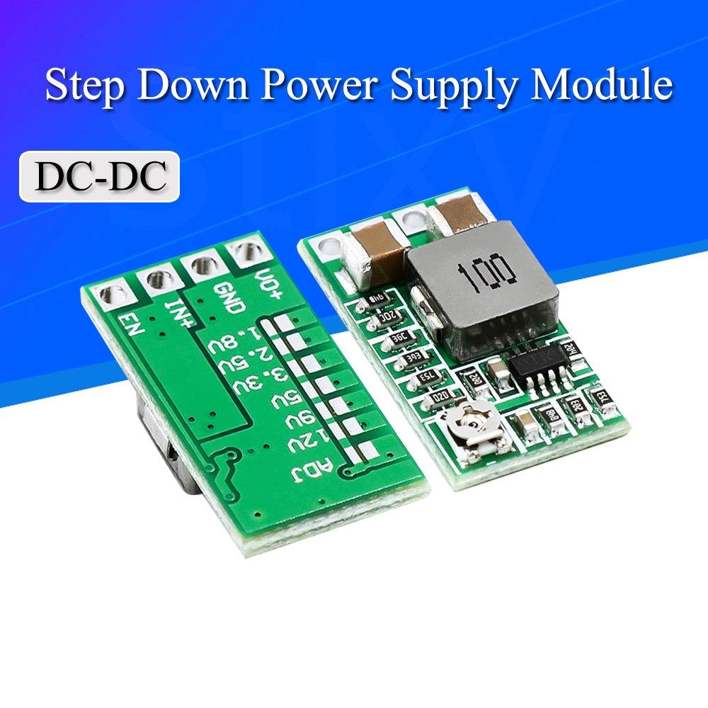 

Stlxy Мини понижающий модуль питания DC-DC 12-24V To 5V 3A