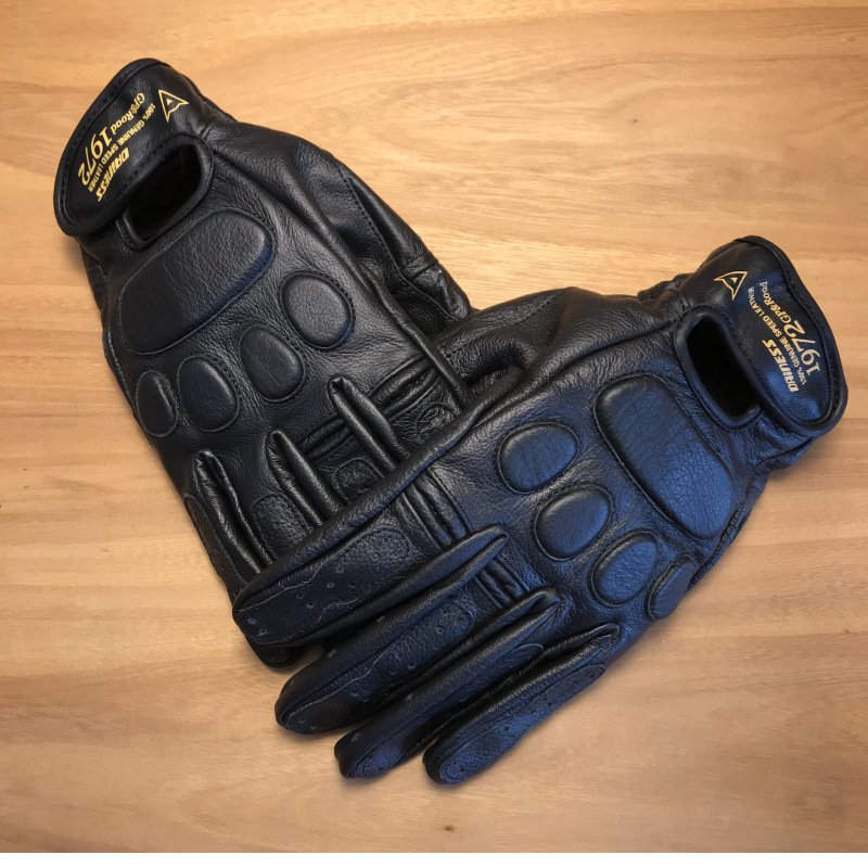 

Vintage Cowhide Motorcycle Riding Rider Outdoor Cycling Touch Screen Leather Motorcycle Men's Gloves for All Seasons