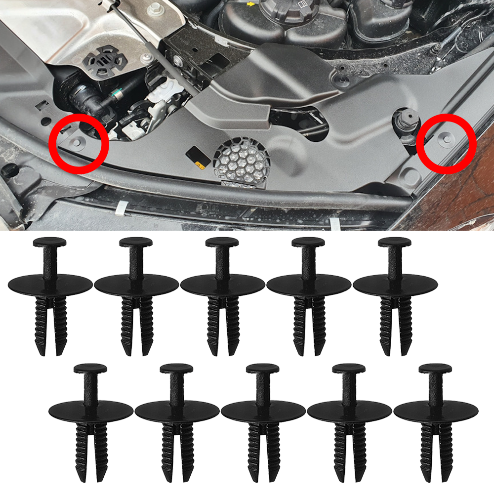 

10X для BMW E46, E93, E38, E65, E66, F07, F10, F11, X3, E83, Z3, E36, Z4 51118174185, автомобильный бампер, брызговик, подкладка колеса, арка, дверь