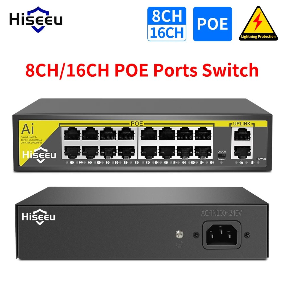 

Hiseeu коммутатор PoE 8 портов