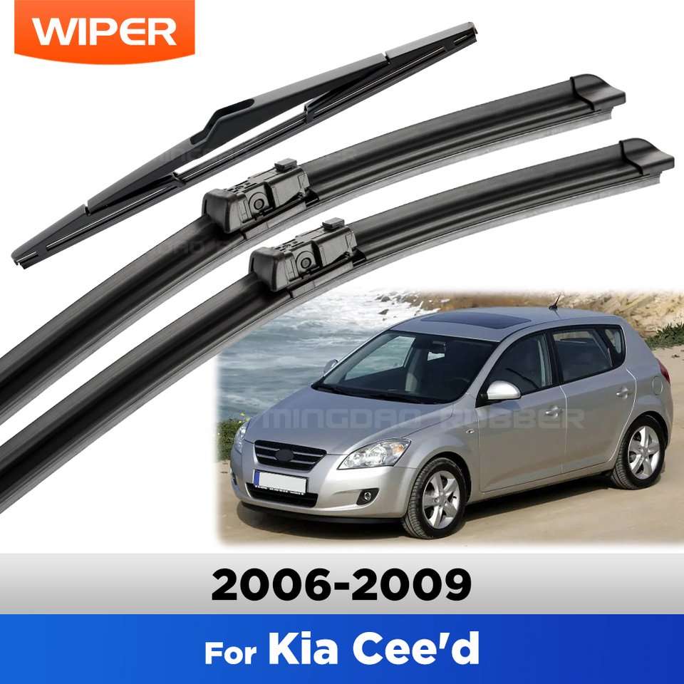 

24 "18" 12 "крышки стеклоочистителей лобового стекла для Kia Ceed 2006-2009 2007 2008 переднее и заднее окно для Hyundai I30 2007-2010